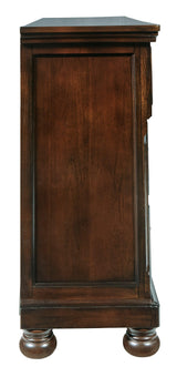 Porter Rustic Brown Dresser side profile