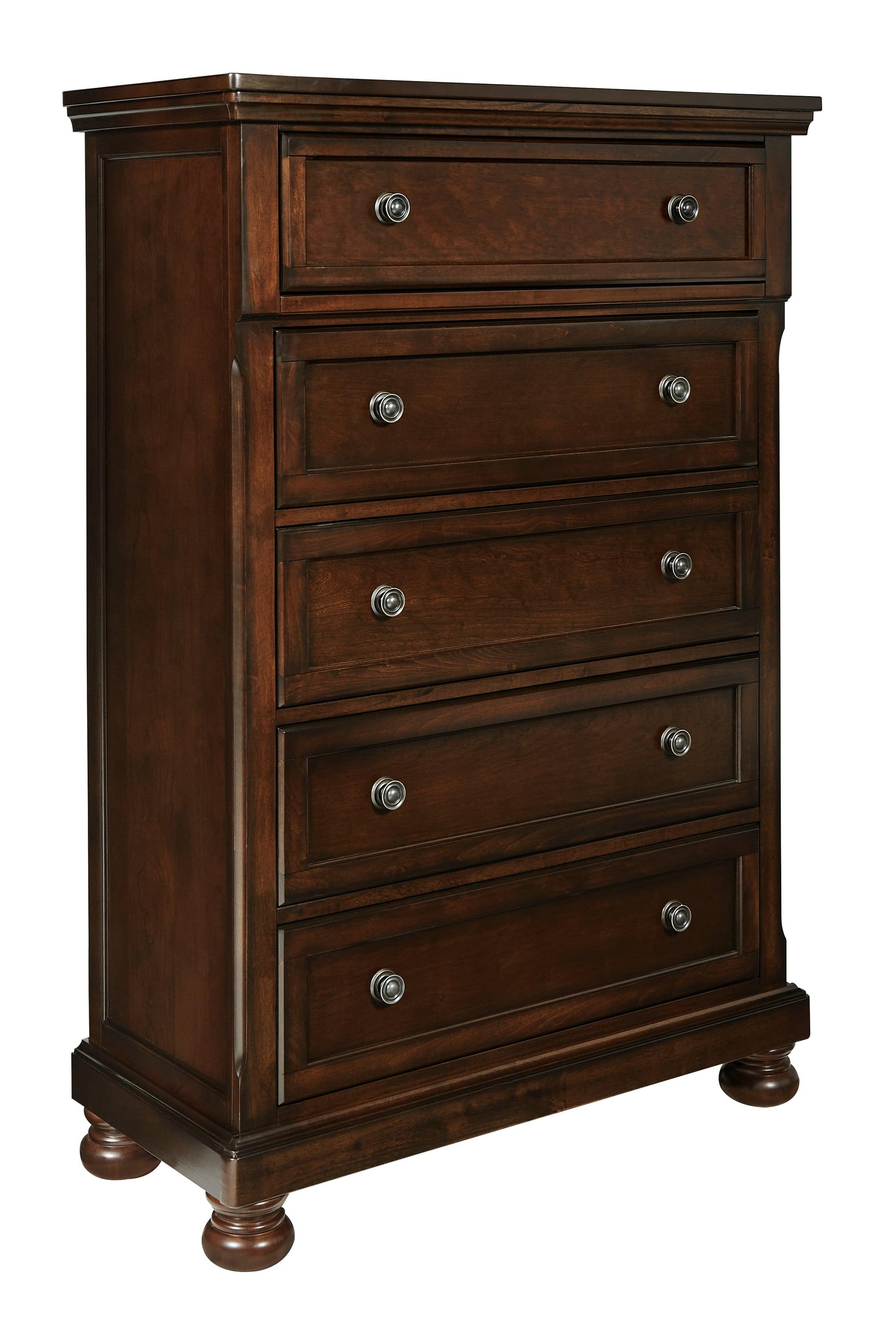 Porter Rustic Brown Chest of Drawers, side view