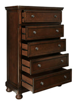Porter Chest of Drawers, open drawer view with felt and cedar lining