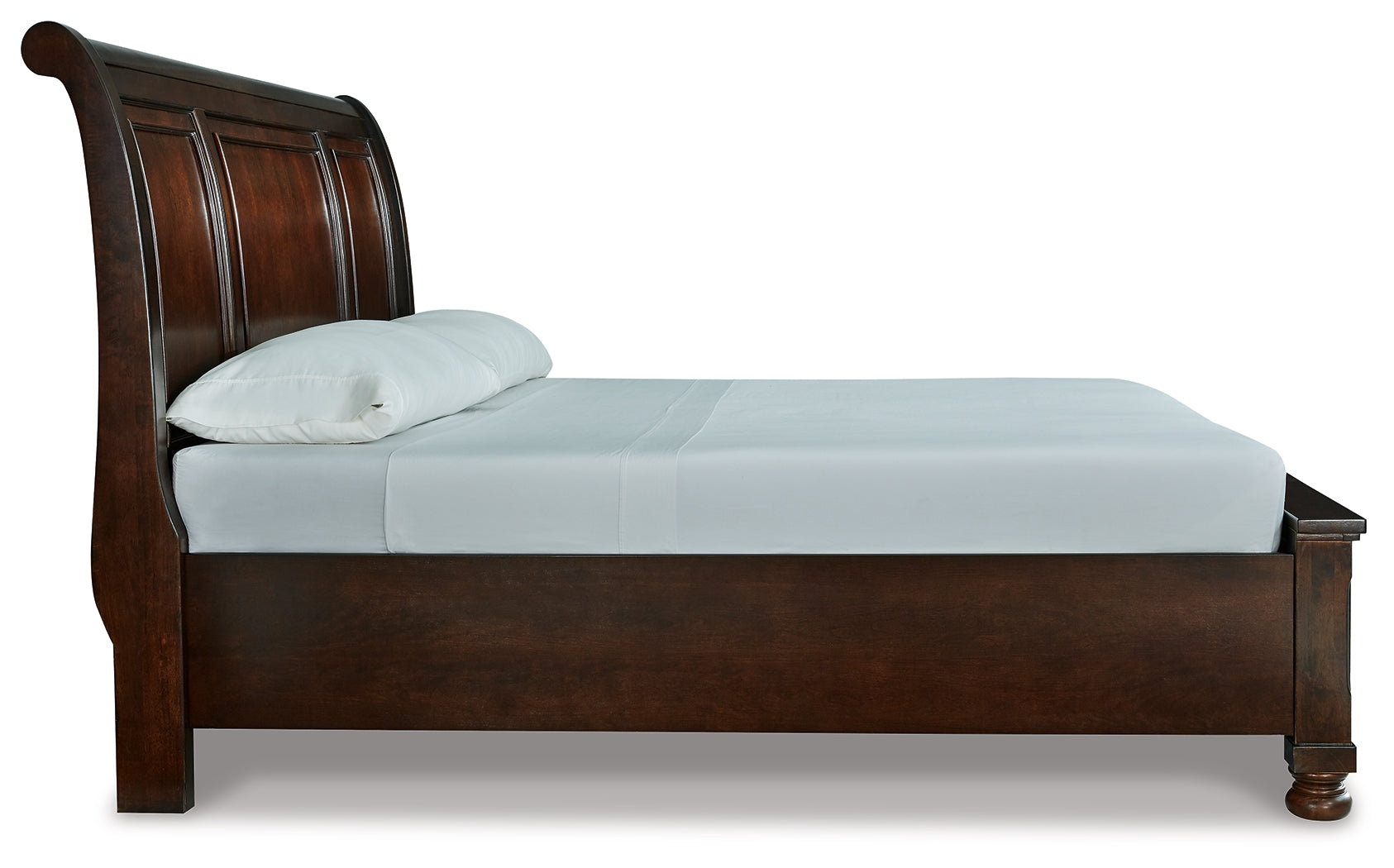 Porter bed assembled with mattress