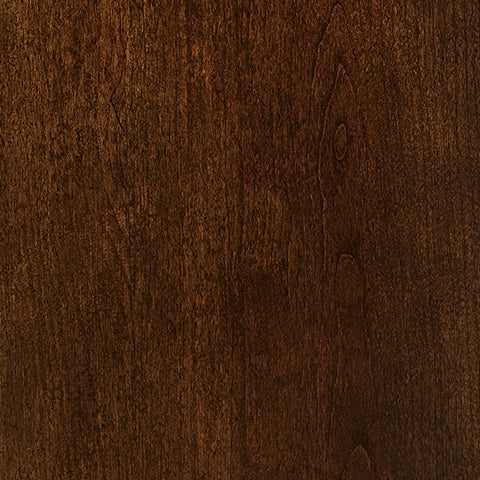 Burnished rustic brown finish sample for Porter bed