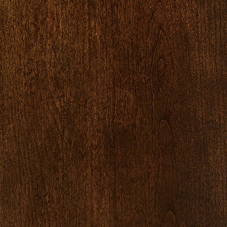Rustic brown finish close-up on Porter Bed