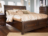 Porter bed mood setting with rustic decor
