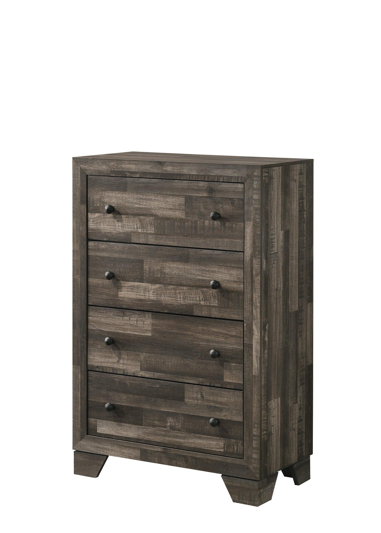 main view of Atticus Brown Platform Bedroom Set bed