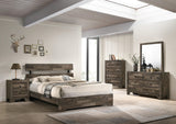 main view of Atticus Brown Platform Bedroom Set bed