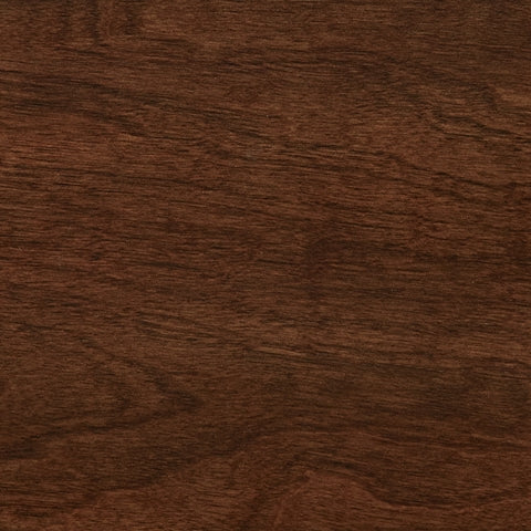 Trellington Brown King Sleigh Storage Bed brown cherry finish detail