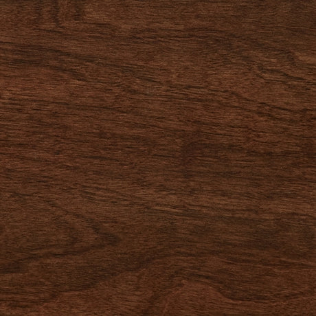 Trellington Brown King Sleigh Storage Bed brown cherry finish detail