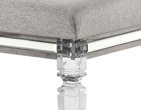 Vail Gray Queen Bed from angled top view
