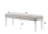Vail Upholstered King Bed with LED Lighting turned on