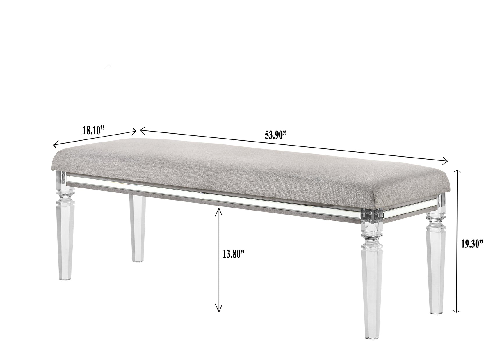 Vail Upholstered King Bed with LED Lighting turned on