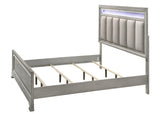 Vail Gray Nightstand with 2 Spacious Drawers, modern wood bedside table