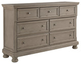 Lettner Dresser side angle showing drawers