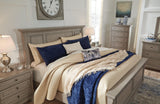 Lettner Chest with inlaid panel and bun feet detail