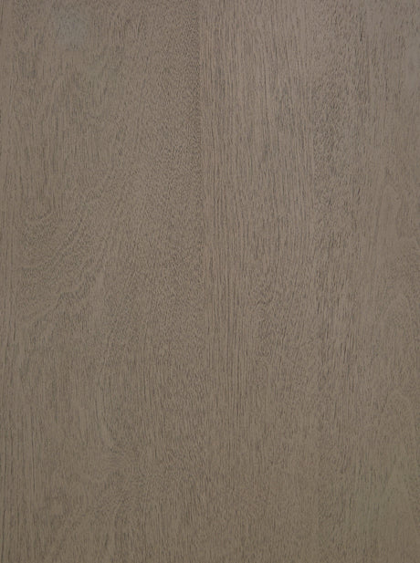 Close-up of burnished light gray finish on Lettner Nightstand