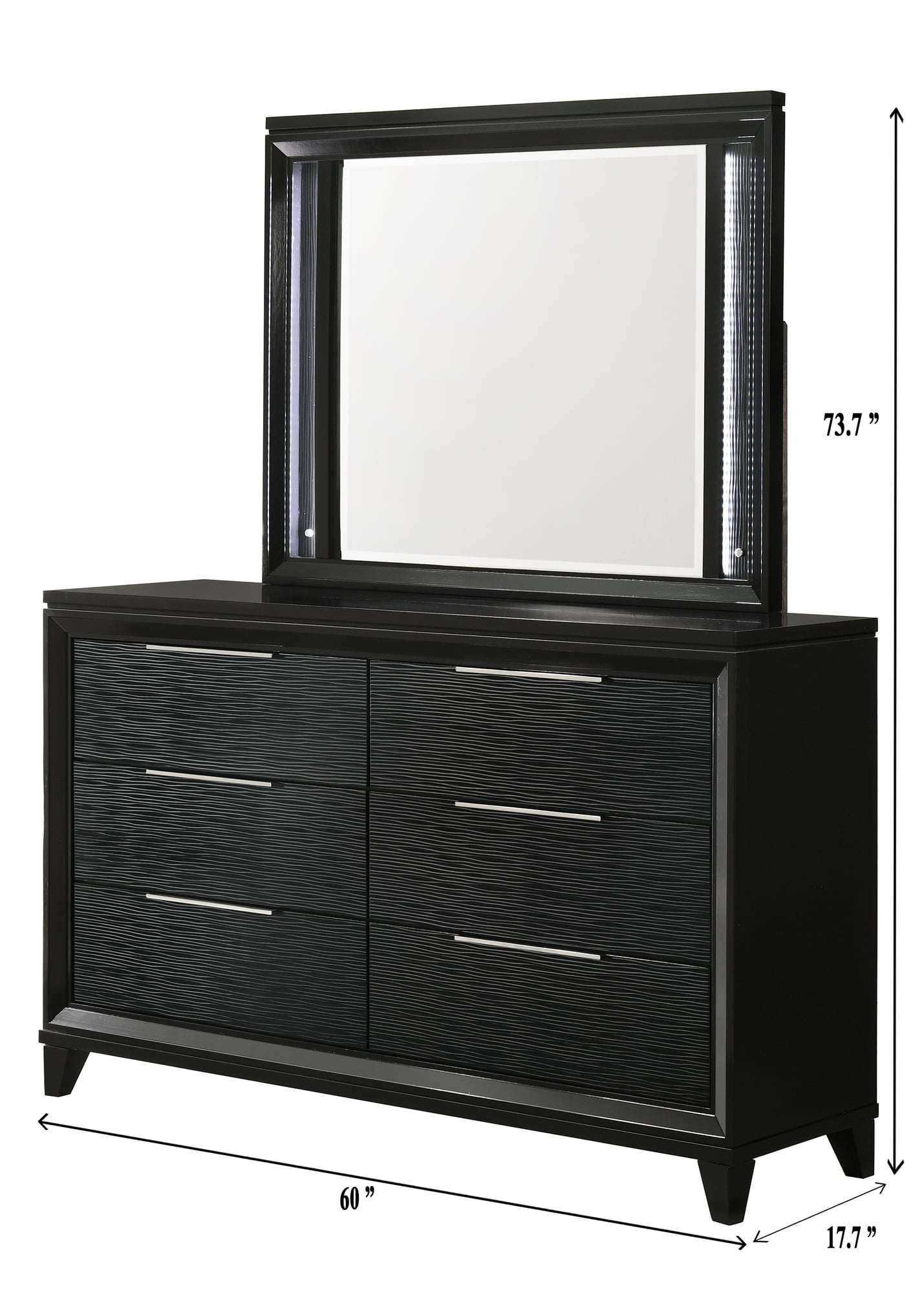 Cressida Black Upholstered Panel Bedroom Set view 9