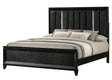 Cressida Black Upholstered Panel King Bed from Decor Furniture