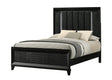 Cressida Black Upholstered Panel Queen Bed from Decor Furniture