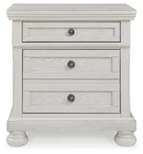 Robbinsdale Antique White Nightstand front close-up