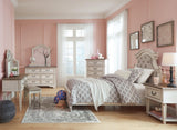 Realyn Chipped White Chest Of Drawers - Ella Furniture