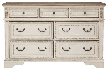 Realyn Two-tone dresser dimensions diagram