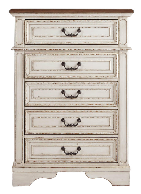 Realyn Chest of Drawers front on view