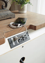 Realyn Nightstand top surface detail