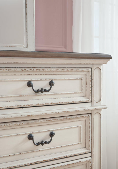 Realyn Dresser drawer detail with hardware