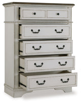 Blendon Chest of Drawers angled open drawer showing interior
