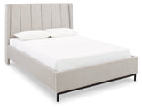 Freslowe White Queen Upholstered Bed