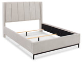 Freslowe White Queen Upholstered Bed