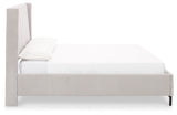 Freslowe White Queen Upholstered Bed