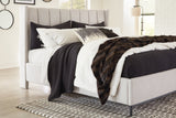 Freslowe White King Upholstered Bed