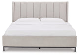 Freslowe White King Upholstered Bed