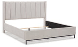 Freslowe White King Upholstered Bed