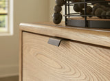 Freslowe Brown Black Dresser And Mirror