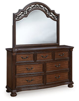 Detail of Lavinton dresser drawer front