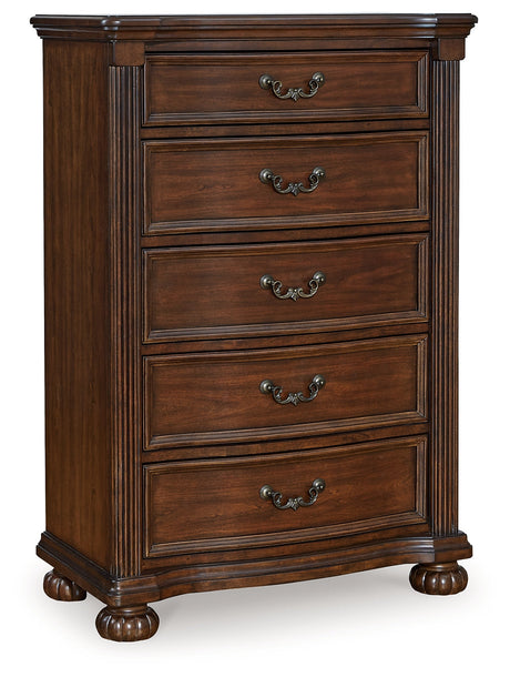 Lavinton chest side and open drawers view