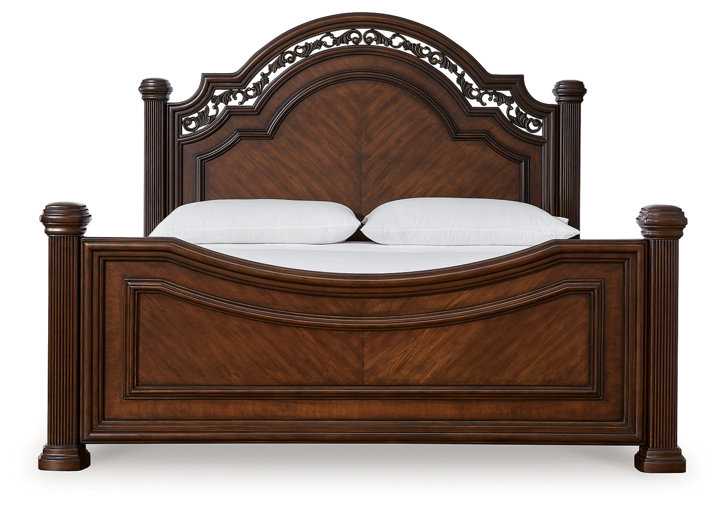 Lavinton Poster Bed head-on view emphasizing traditional design