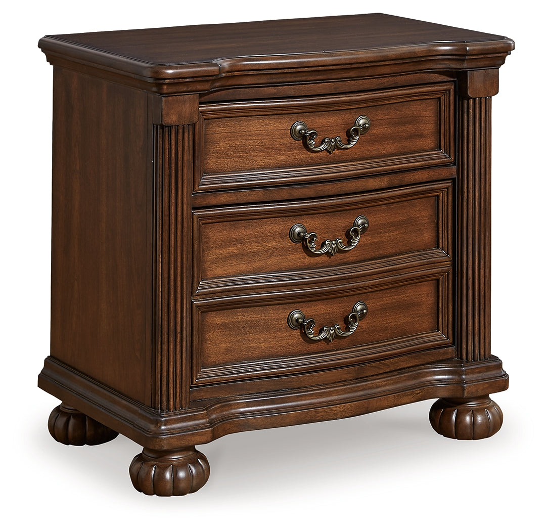 Lavinton Nightstand side angle showing silhouette