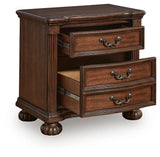 Lavinton Brown Poster Bedroom Set angled view