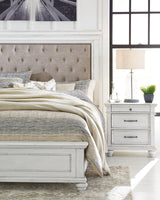 Overview of bed frame and rails