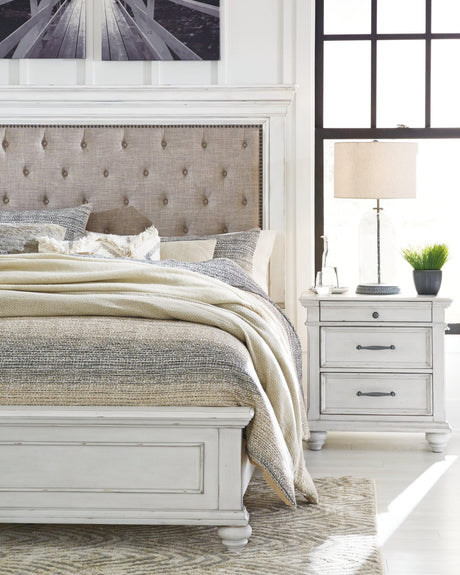 Overview of bed frame and rails
