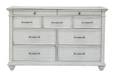 Detailed front view of Kanwyn Whitewash Dresser