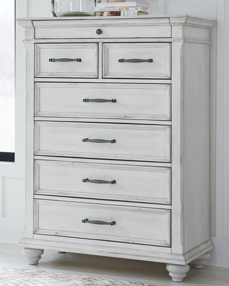 Kanwyn Whitewash Chest Of Drawers - promotional image