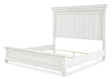 Kanwyn King Panel Bed headboard close-up showing panel design