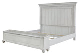 Classic bun feet and moulding on Kanwyn King Panel Bed