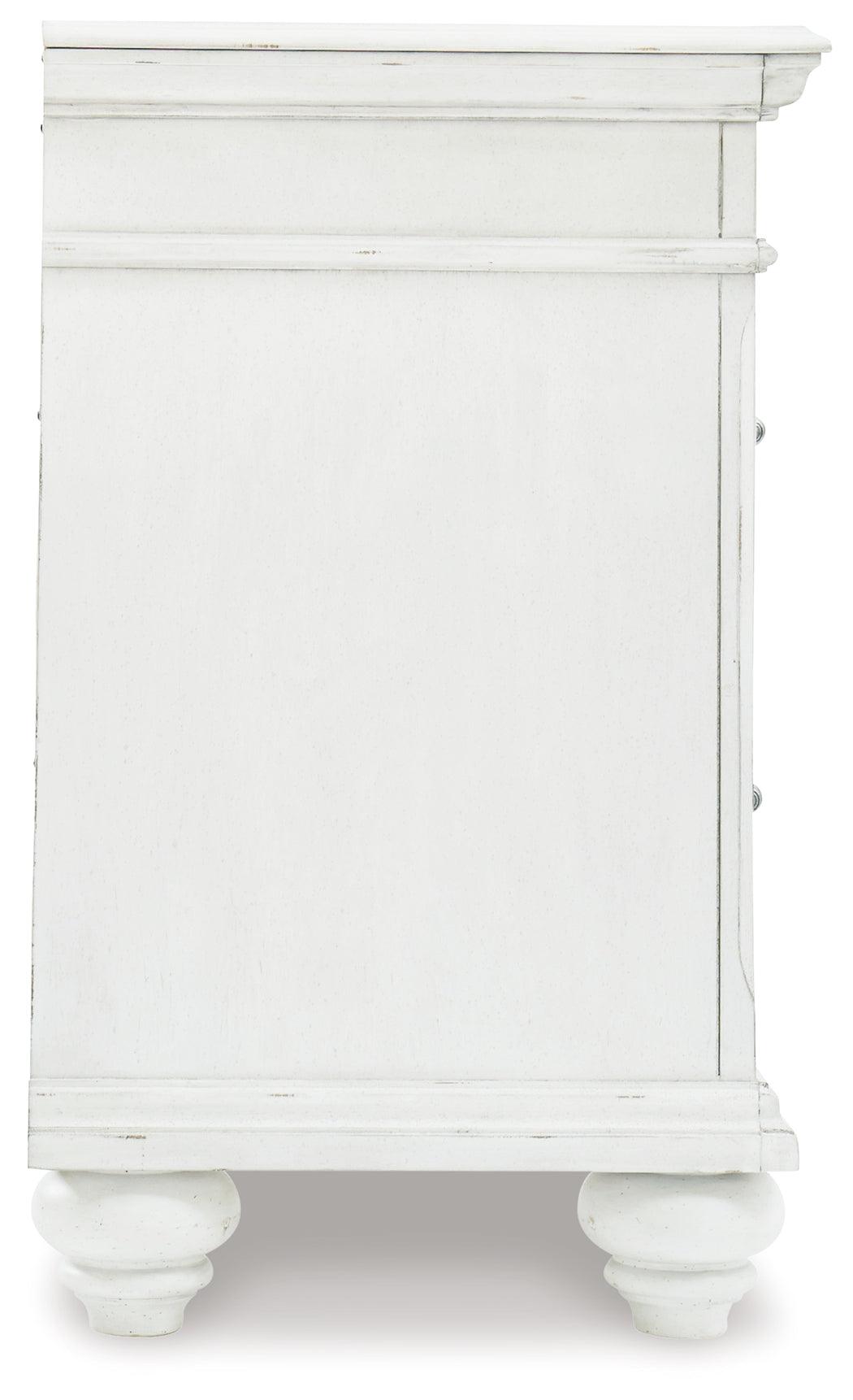Kanwyn Whitewash Nightstand dimension diagram