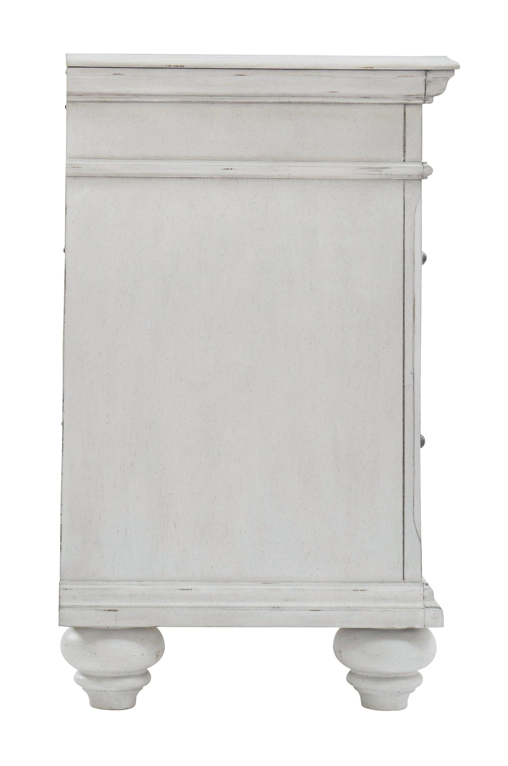 Kanwyn Whitewash Nightstand side detail