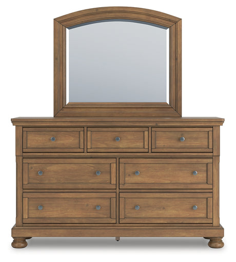 Feddinger dresser front view with mirror