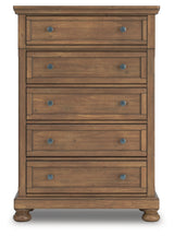 Feddinger Chest of Drawers head-on front view